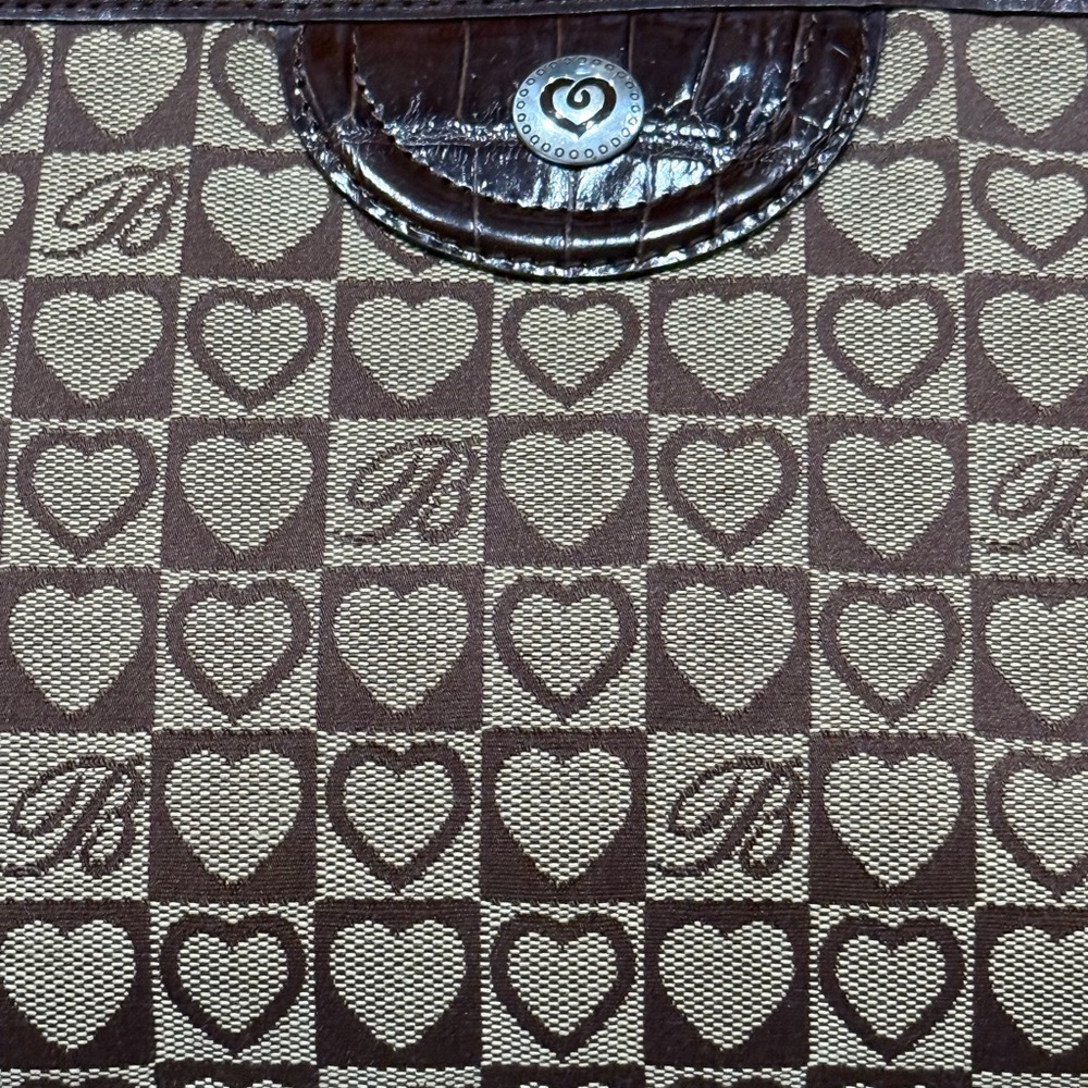 Brighton Jacquard Signature Hearts small shoulder bag B55 - Picture 3 of 10